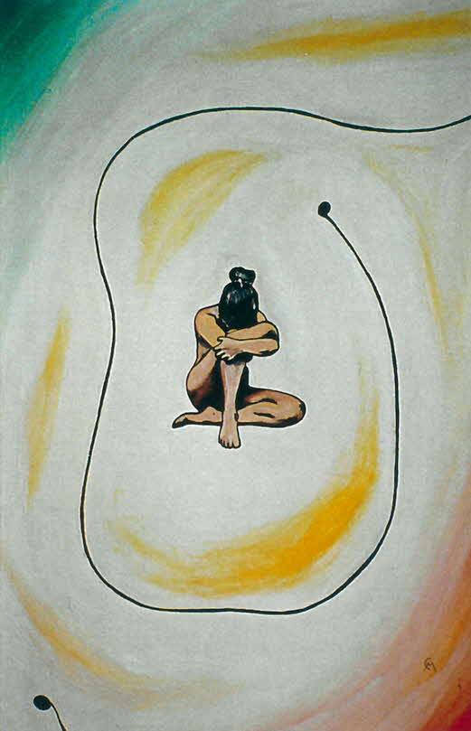 Meditation - �l auf Leinwand - 1978 - 40 x 60 cm - 600 €