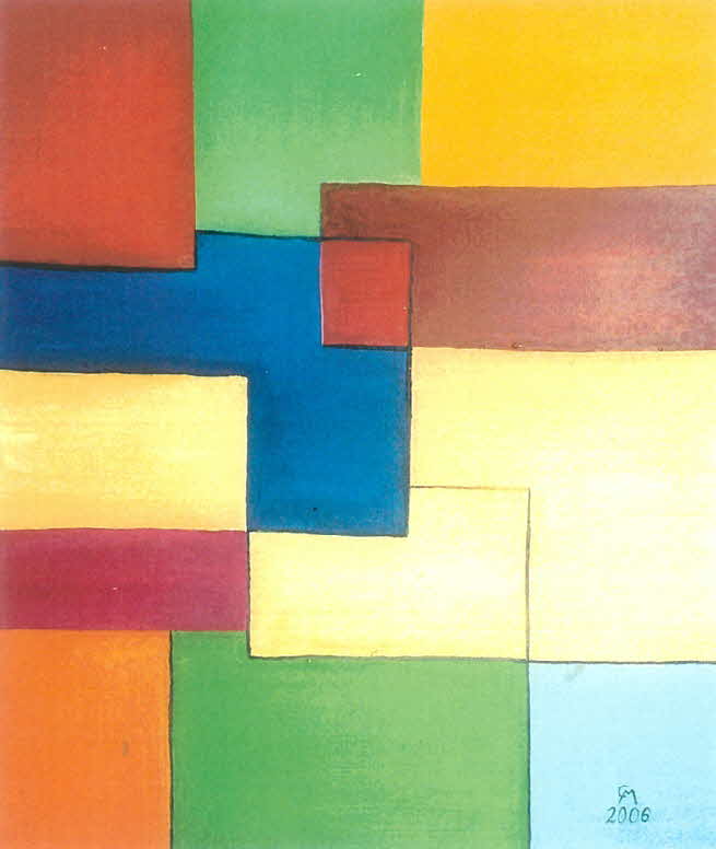 Farben - �l auf Leinwand - 2006 - 60 x 70 cm - 700 €