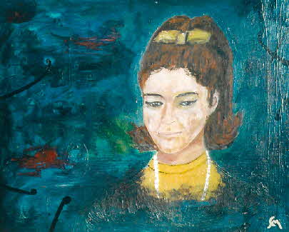 Angi - �l auf Leinwand - 1967 - 50 x 40 cm - nicht verk�uflich