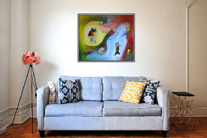 Tango - �l auf Leinwand - 2016 - 60 x 50 cm - verkauft